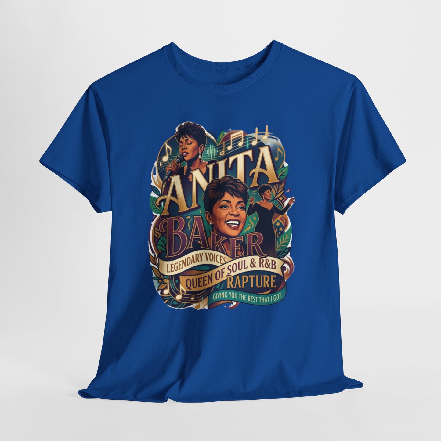 Anita Baker Tribute T-Shirt — Queen of Soul & R&B Vintage Portrait Tee