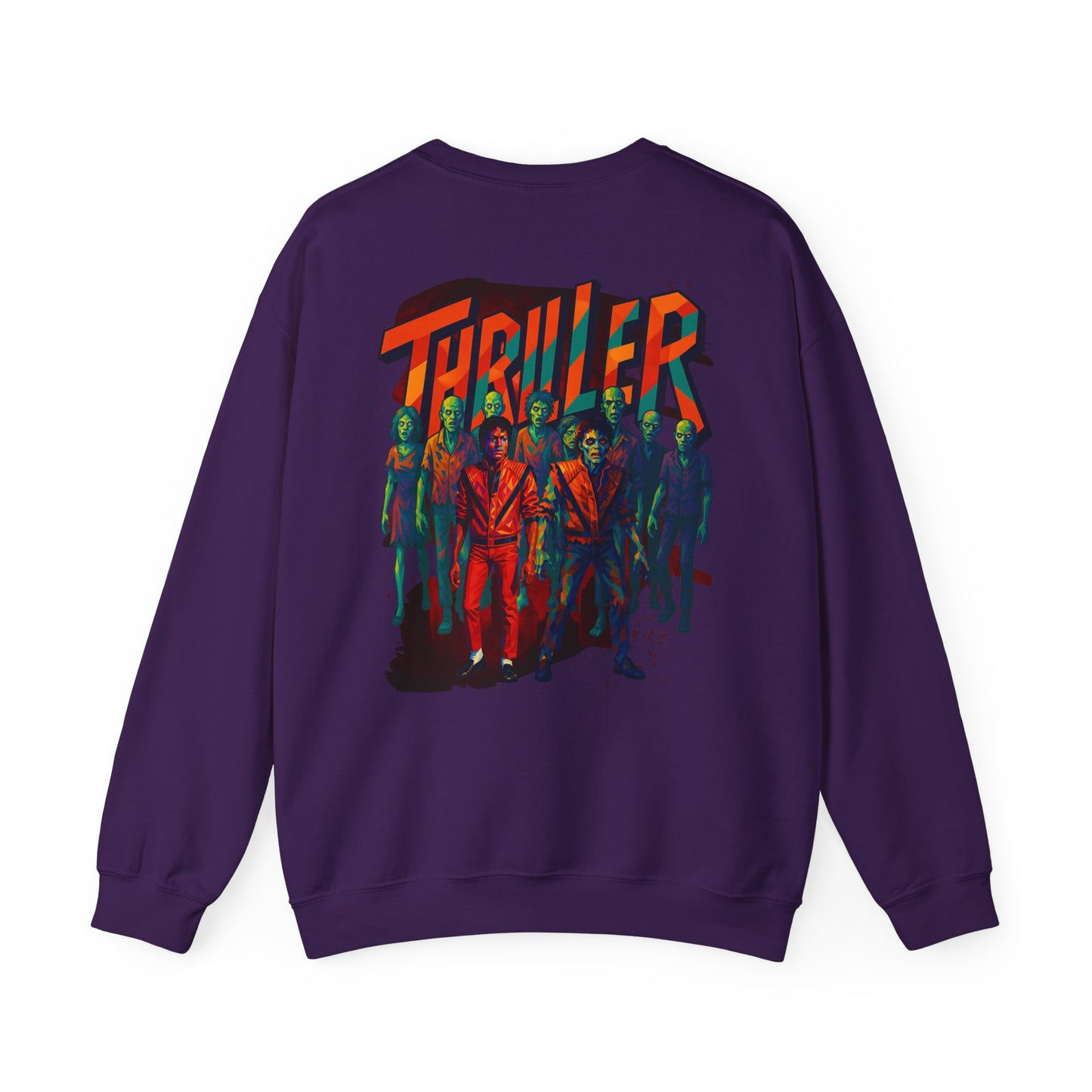 MJ Thriller Graphic Sweatshirt — Retro Michael Jackson Inspired Crewneck