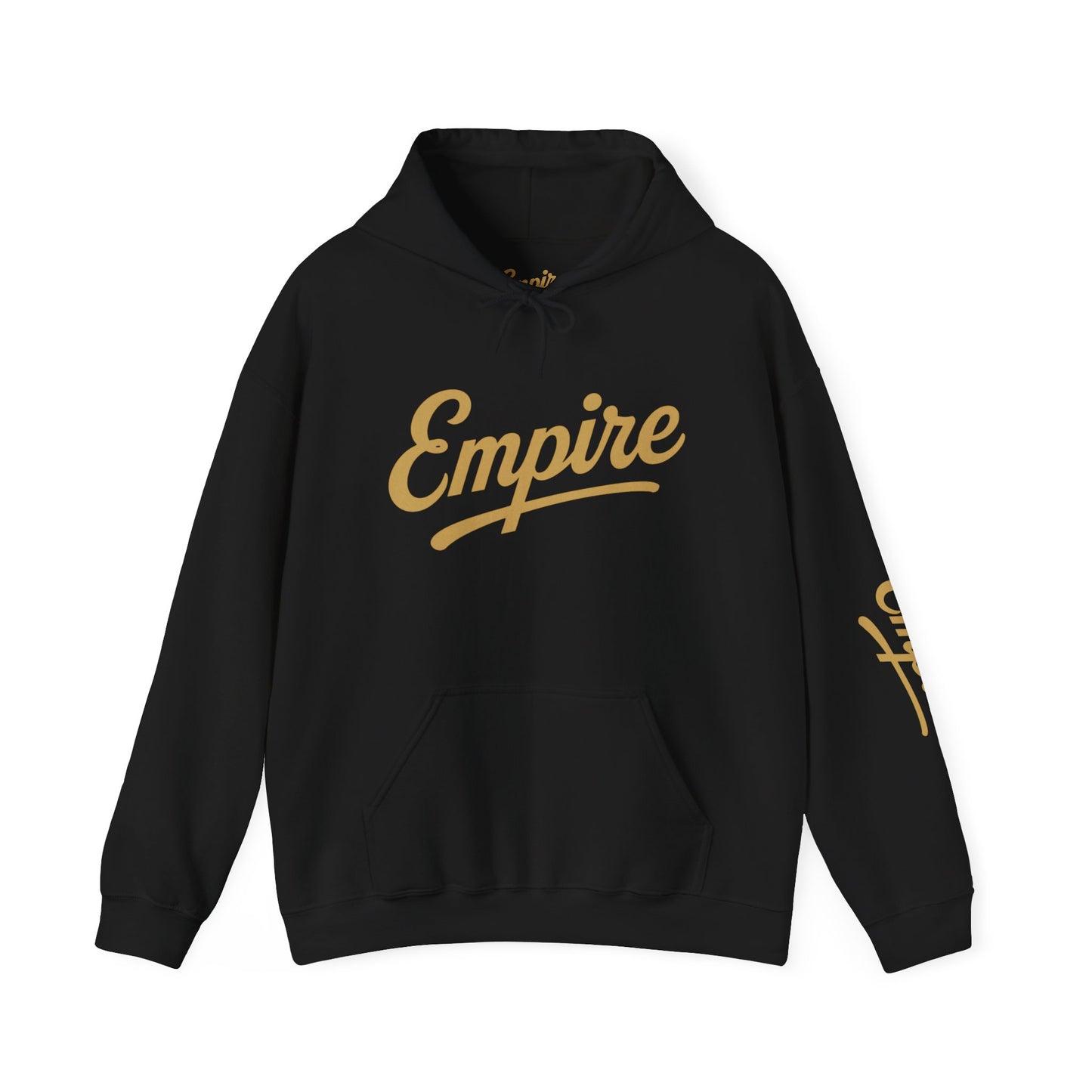 Empire Classic Hoodie | White Gold Logo Streetwear Sweatshirt