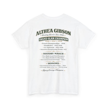Althea Gibson 'Breaking Barriers' Tennis T-Shirt — Vintage Grand Slam Champion Tribute