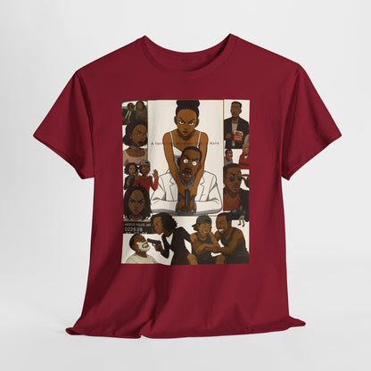 "A Thin Line" Unisex Heavy Cotton Tee - Artistic Tribute Design