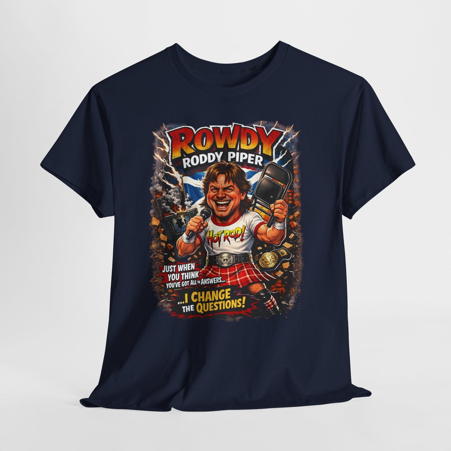 Rowdy Roddy Piper T-Shirt — Retro Wrestling Graphic Tee
