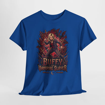 Buffy Vampire Slayer Graphic Tee — Retro Gothic Vampire Hunter Shirt