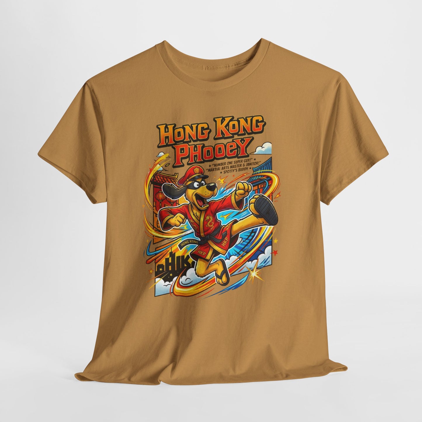 Hong Kong Phooey Retro Cartoon T-Shirt — Vintage Animated Hero Tee