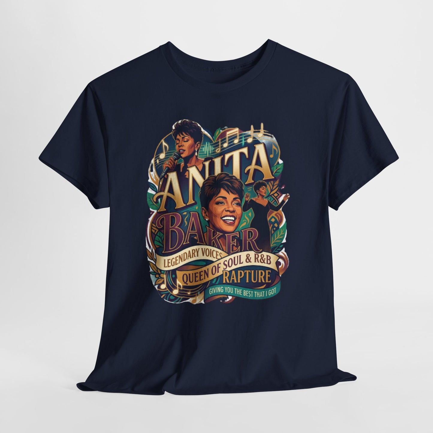 Anita Baker Tribute T-Shirt — Queen of Soul & R&B Vintage Portrait Tee