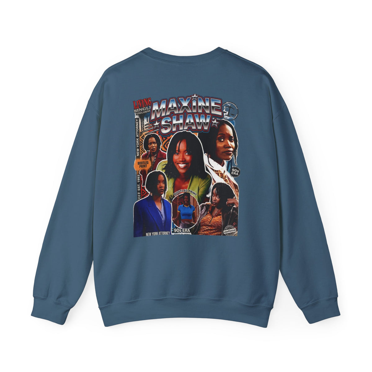 Maxine Shaw 'LIVING Single' Retro TV Sitcom Graphic Crewneck Sweatshirt