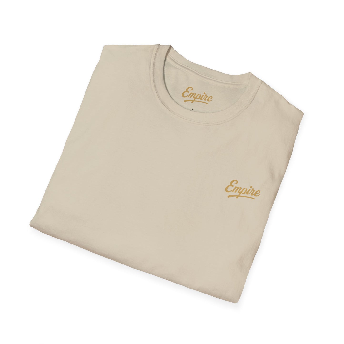 Softstyle Gold 'Empire' Logo T-Shirt