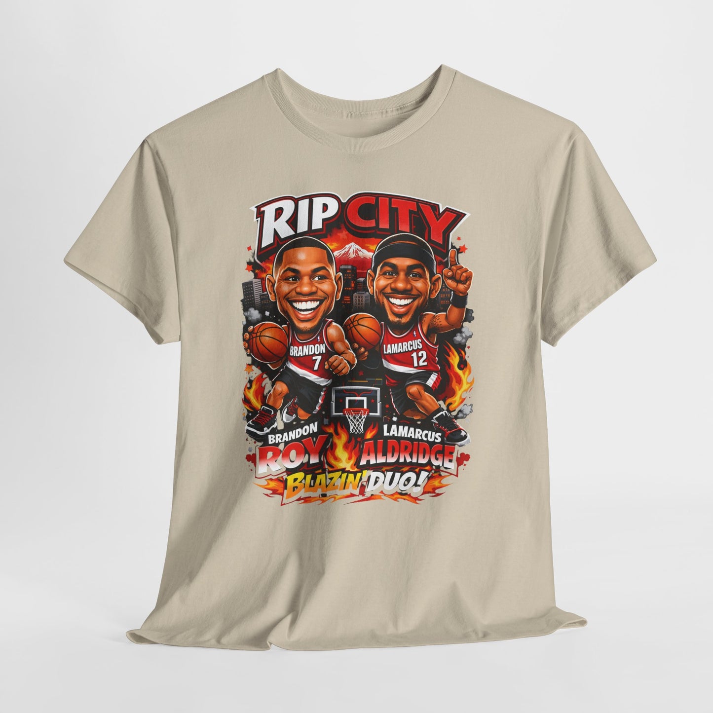 Rip City Basketball T-Shirt — Caricature Trail Blazers Fan Tee
