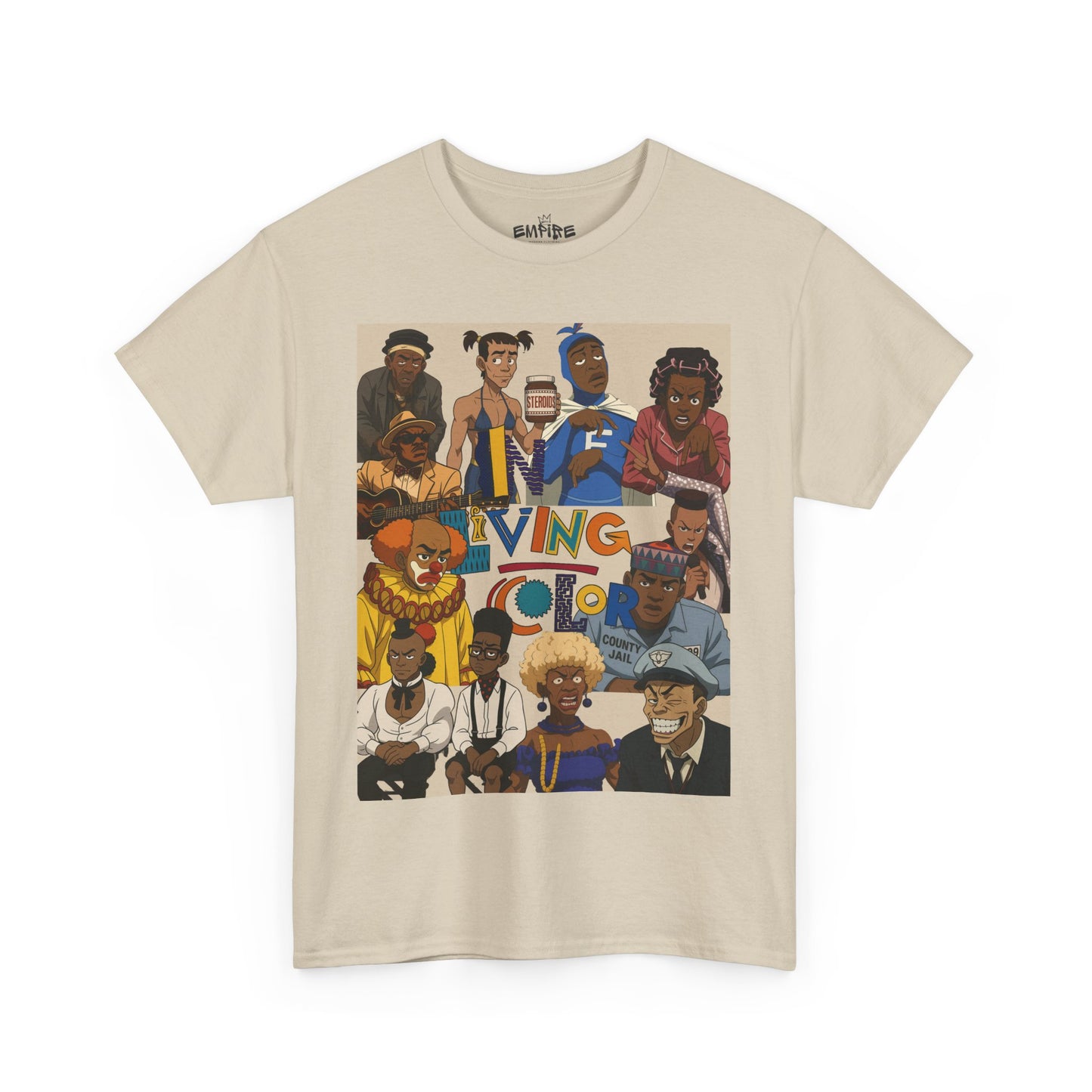 "In Living Color" Vibrant Graphic Tee for Retro 90s