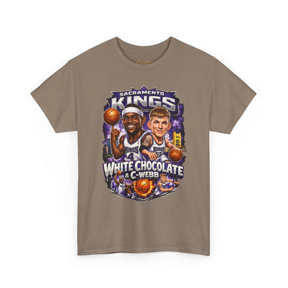 Sacramento Kings 'White Chocolate & C-Webb' Basketball Tee