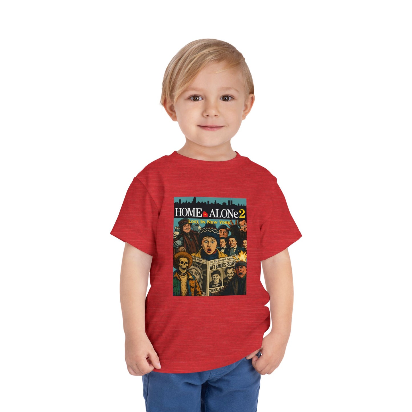 Home Alone 2 Toddler Tee - Fun Kid's Shirt for Movie Fans, Birthday Gift, Playtime, Family Movie Night, Holiday Apparel