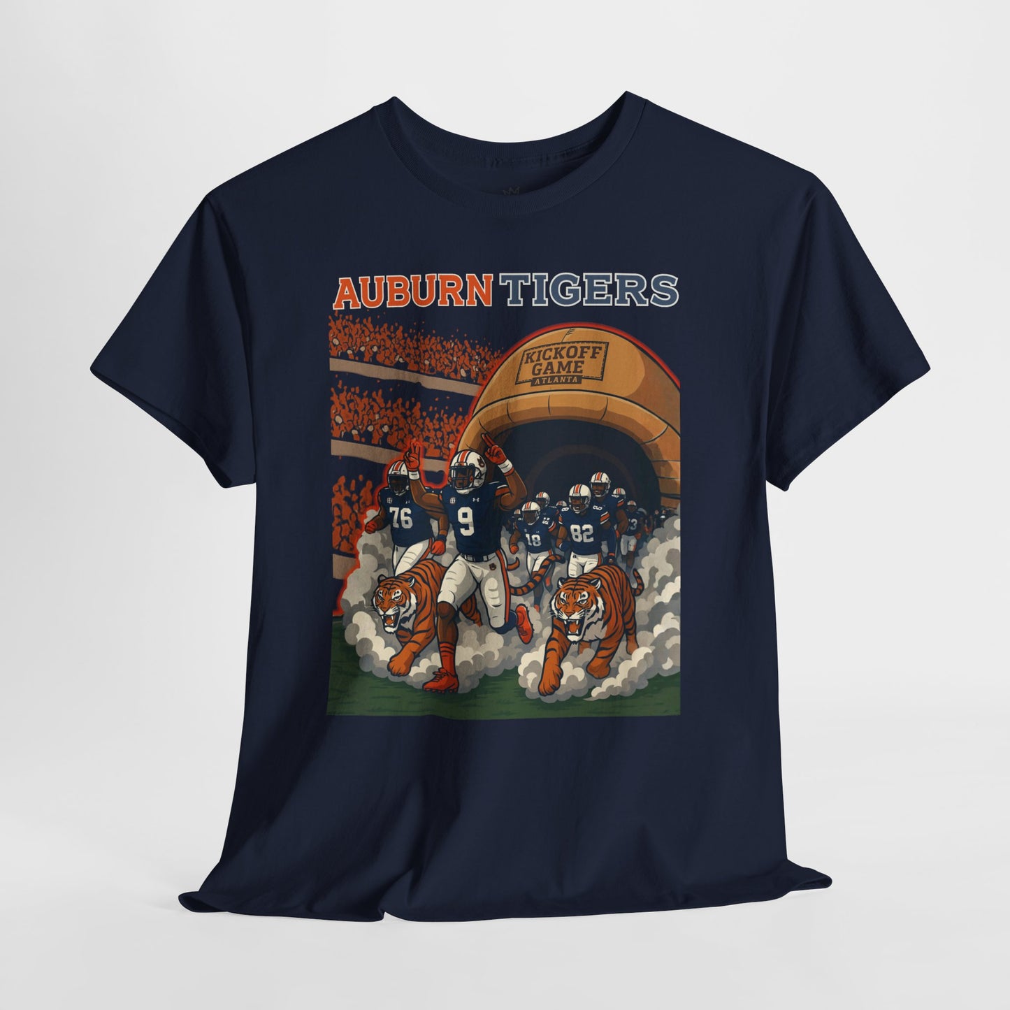 Auburn Tigers Graphic Tee - Unisex Heavy Cotton Shirt for Game Day, Sports Fans, Birthday Gifts, Tailgating, College Spirit
