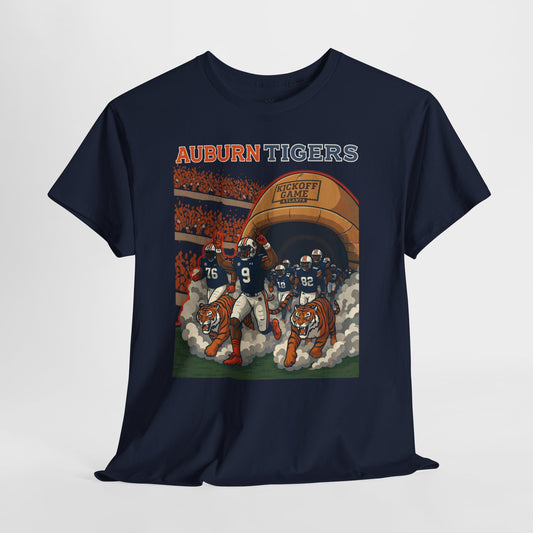 Auburn Tigers Graphic Tee - Unisex Heavy Cotton Shirt for Game Day, Sports Fans, Birthday Gifts, Tailgating, College Spirit