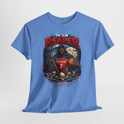 Grim Reaper Basketball Tee — "The Slim Reaper" Graphic T-Shirt