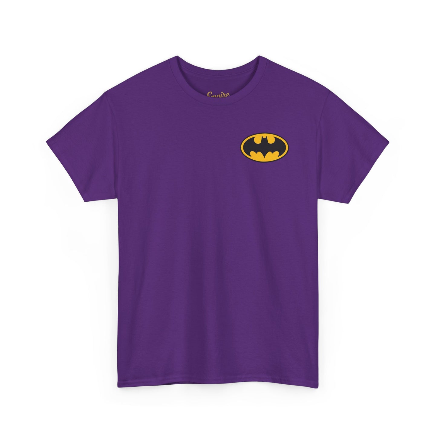 Batman Graphic Tee — Retro Logo & Dark Knight Back Print