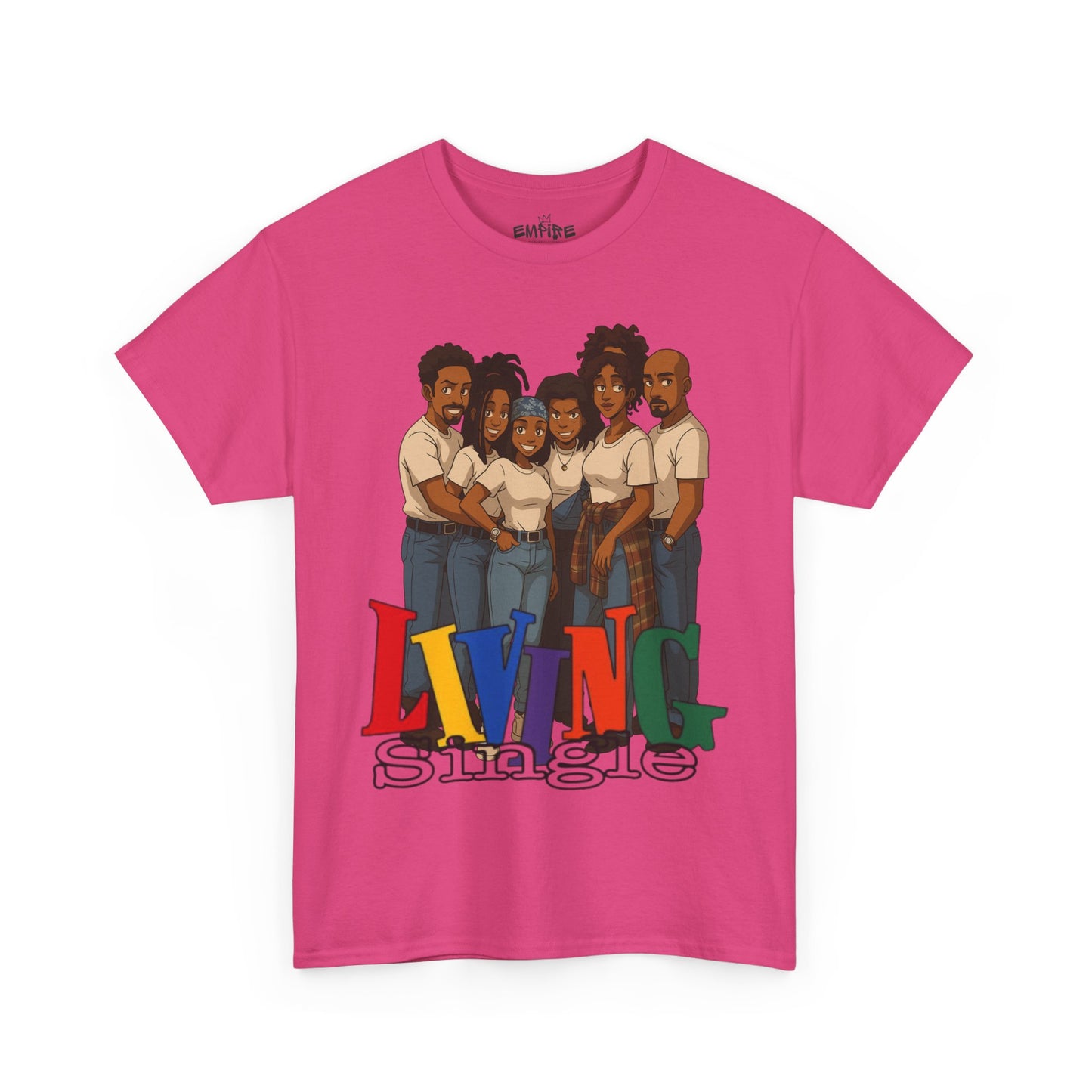 Living Single Unisex Heavy Cotton Tee - Nostalgic TV Show T-Shirt for Fans