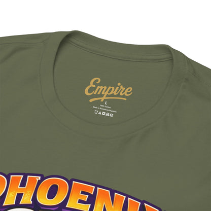Phoenix Suns Barkley & K.J. Graphic Tee — Retro Basketball Cartoon Shirt