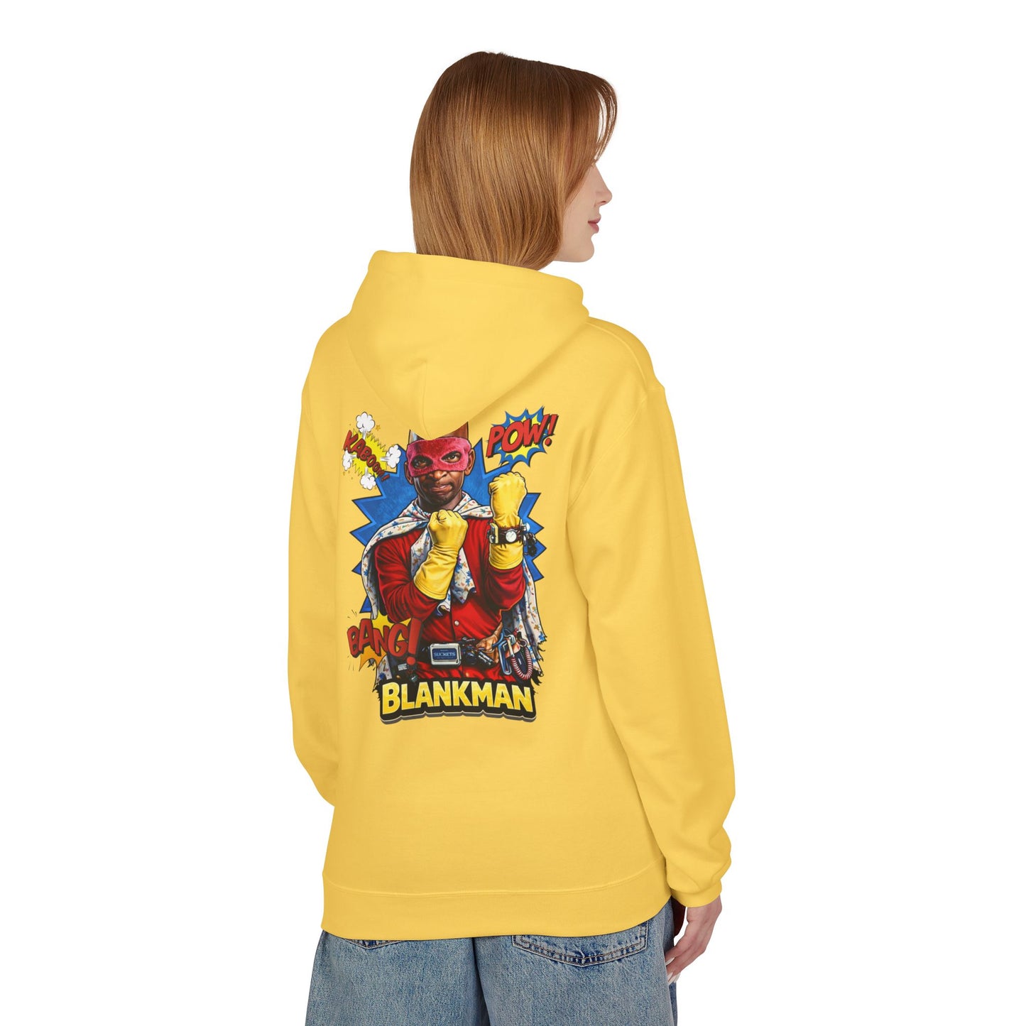 Blankman Inspired Graphic Midweight Softstyle Fleece Hoodie