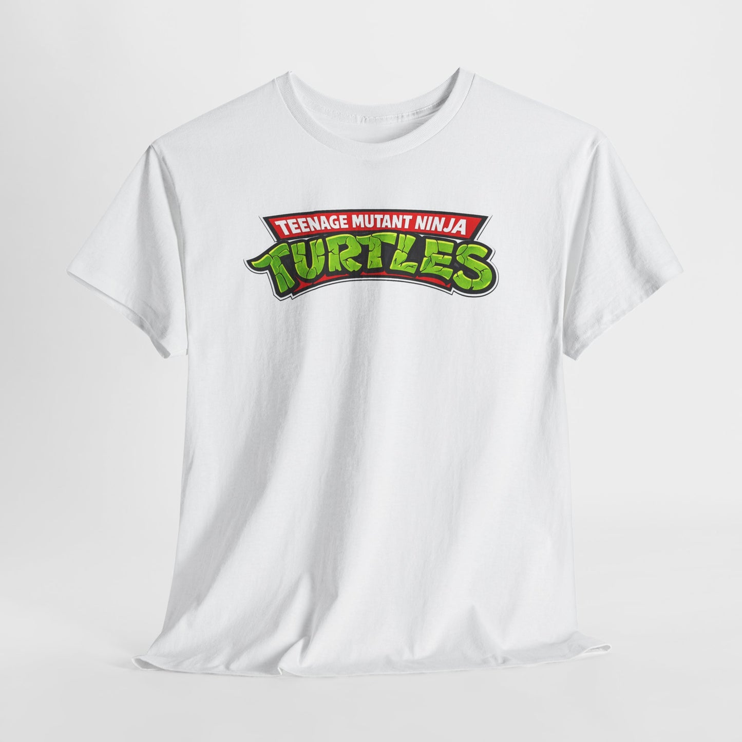 Teenage Mutant Ninja Turtles Graphic Tee — Retro TMNT Logo & Group Back Print