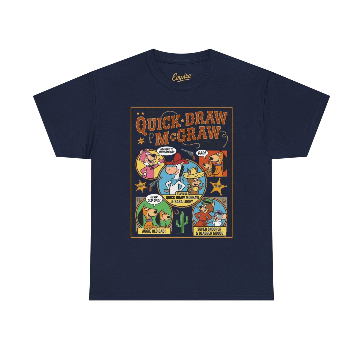 Quick Draw McGraw Retro Cartoon T‑Shirt