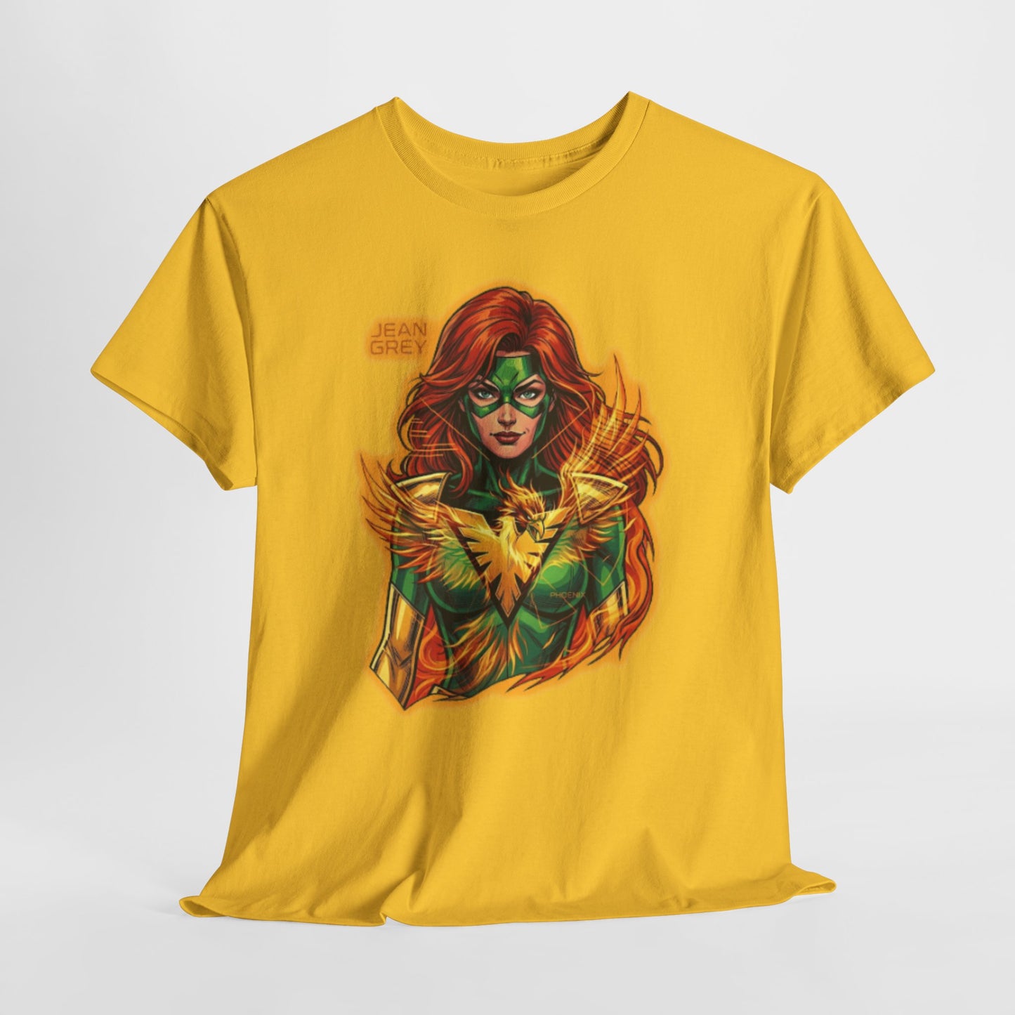 T-Shirt — Fiery Phoenix Superhero Graphic Tee (Jean Grey Inspired)
