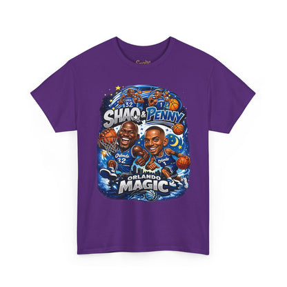 Orlando Magic Basketball Tee — Shaq & Penny Retro Cartoon Design