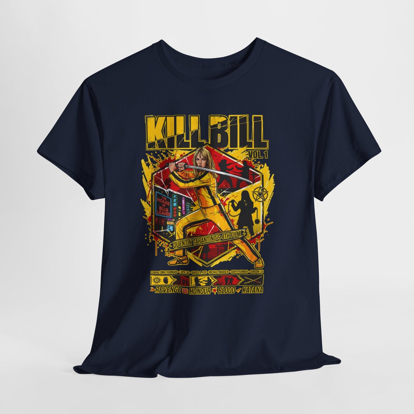 Kill Bill Graphic Tee — Retro Action Movie Poster T-Shirt