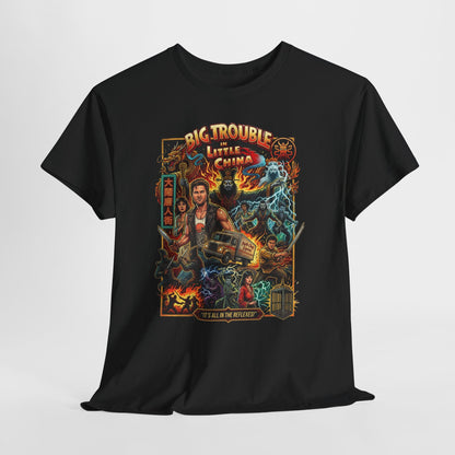 Big Trouble Little China Movie Poster T-Shirt — Retro 80s Action Graphic Tee