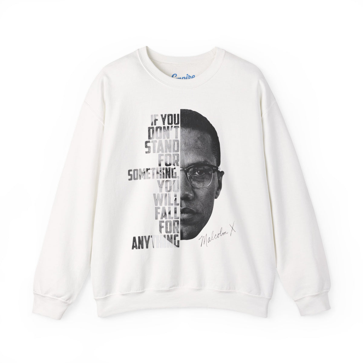 Malcolm X Quote Crewneck Sweatshirt