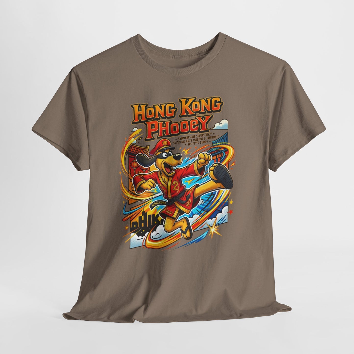 Hong Kong Phooey Retro Cartoon T-Shirt — Vintage Animated Hero Tee