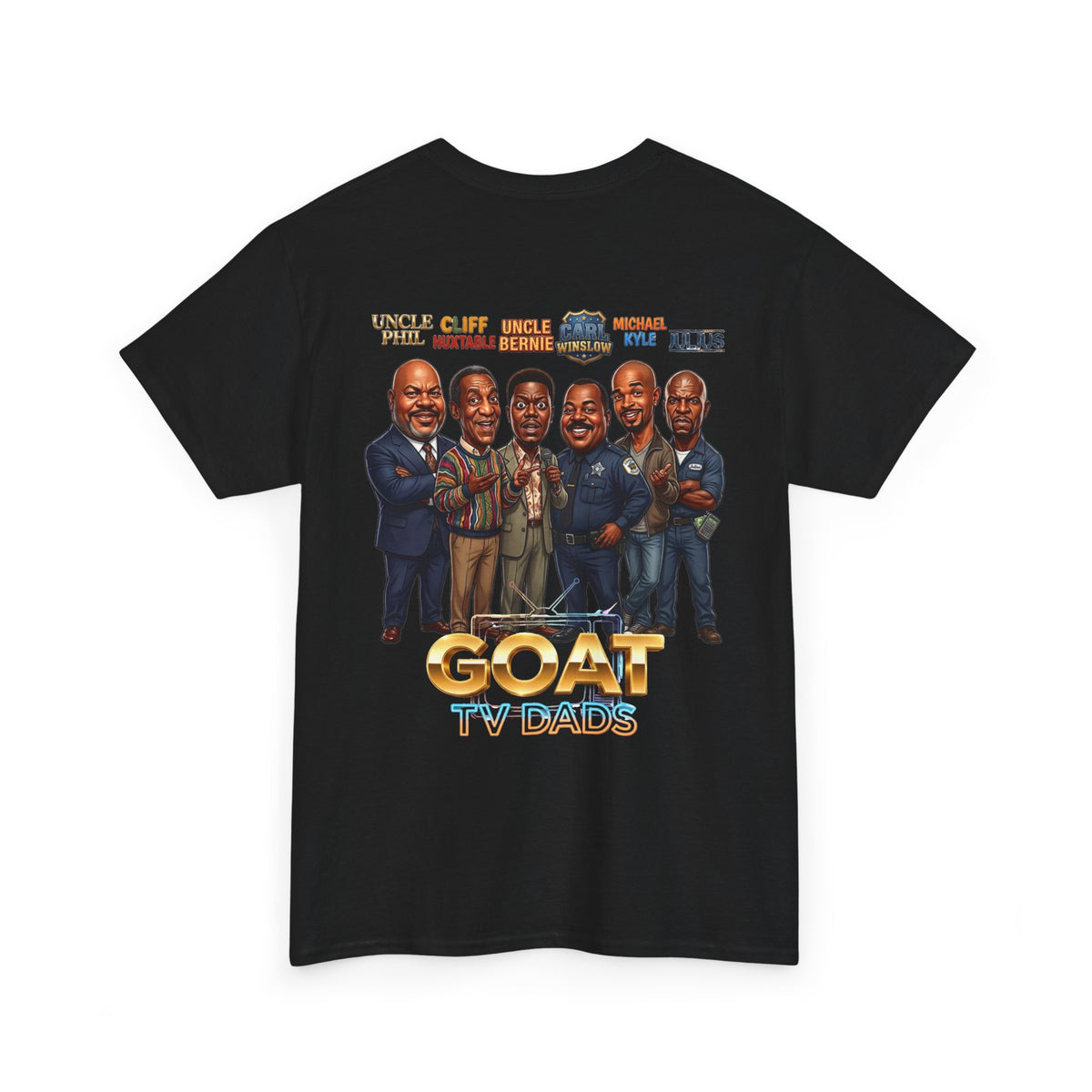 GOAT TV Dads T-Shirt — Caricature TV Fathers Reunion Tee