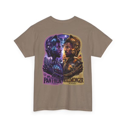 Black Panther vs Killmonger Graphic Tee – Retro Marvel Movie Poster T-Shirt