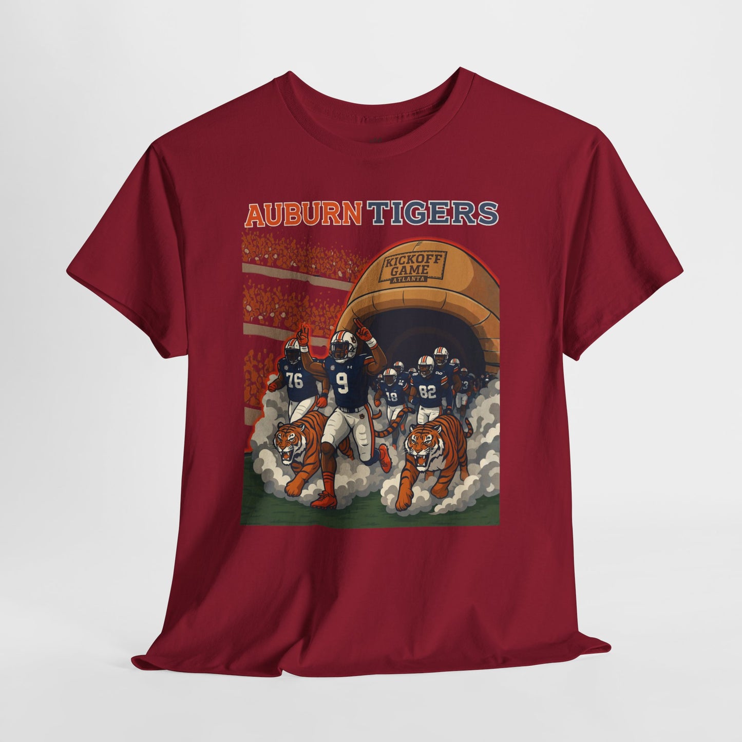 Auburn Tigers Graphic Tee - Unisex Heavy Cotton Shirt for Game Day, Sports Fans, Birthday Gifts, Tailgating, College Spirit