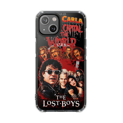 The Lost Boys Clear Magnetic Phone Case – Retro Vampire Movie Collage