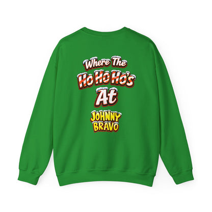 Johnny B 'Sleighin' Hearts' Crewneck Sweatshirt — Where the Ho-Ho-Ho's At