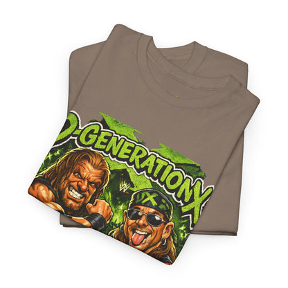 D-Generation X Retro Wrestling Tee — DX Skull & Heroes Graphic T-Shirt