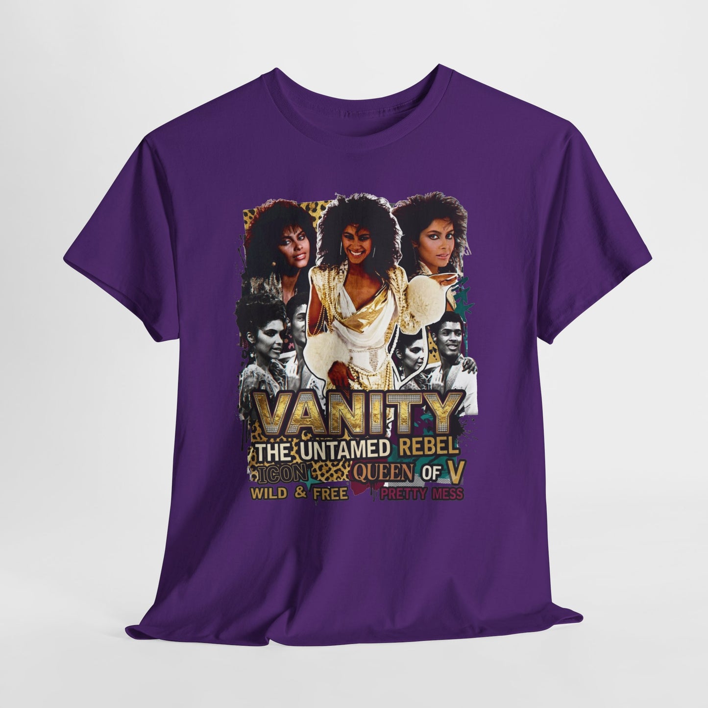 "Vanity The Untamed Rebel" Vintage Portrait T-Shirt