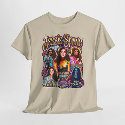 Retro Collage Graphic Tee — Jessie Spano Vintage TV Quote Shirt
