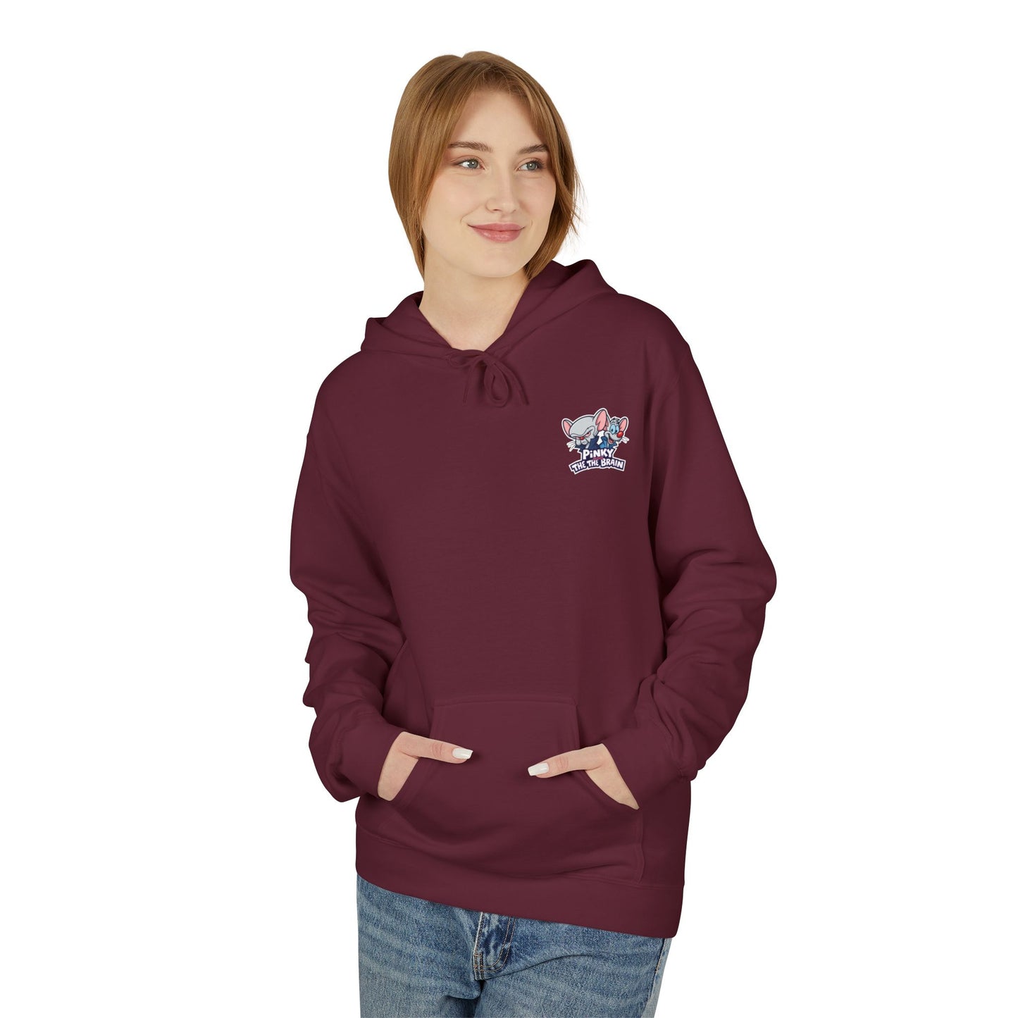 Pinky and the Brain "Time to Take Over the World" Midweight Softstyle Fleece Hoodie