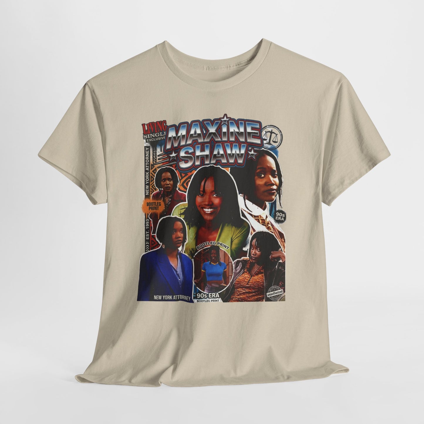 Maxine Shaw Retro Collage T‑Shirt — Vintage 90s TV Sitcom Graphic Tee