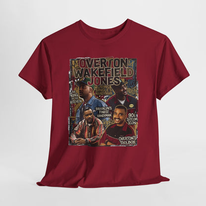 Vintage Living Single Collage T‑Shirt — Overton Wakefield Jones Graphic Tee