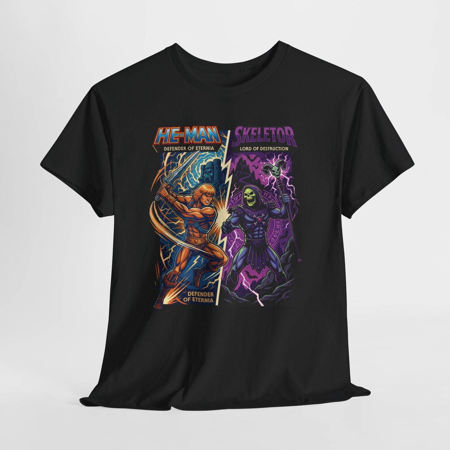 He-Man vs. Skeletor Comic Art T-Shirt