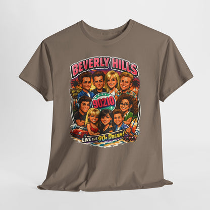 90s TV Cast Graphic Tee — 'Beverly Hills 90210' Retro Reunion Shirt
