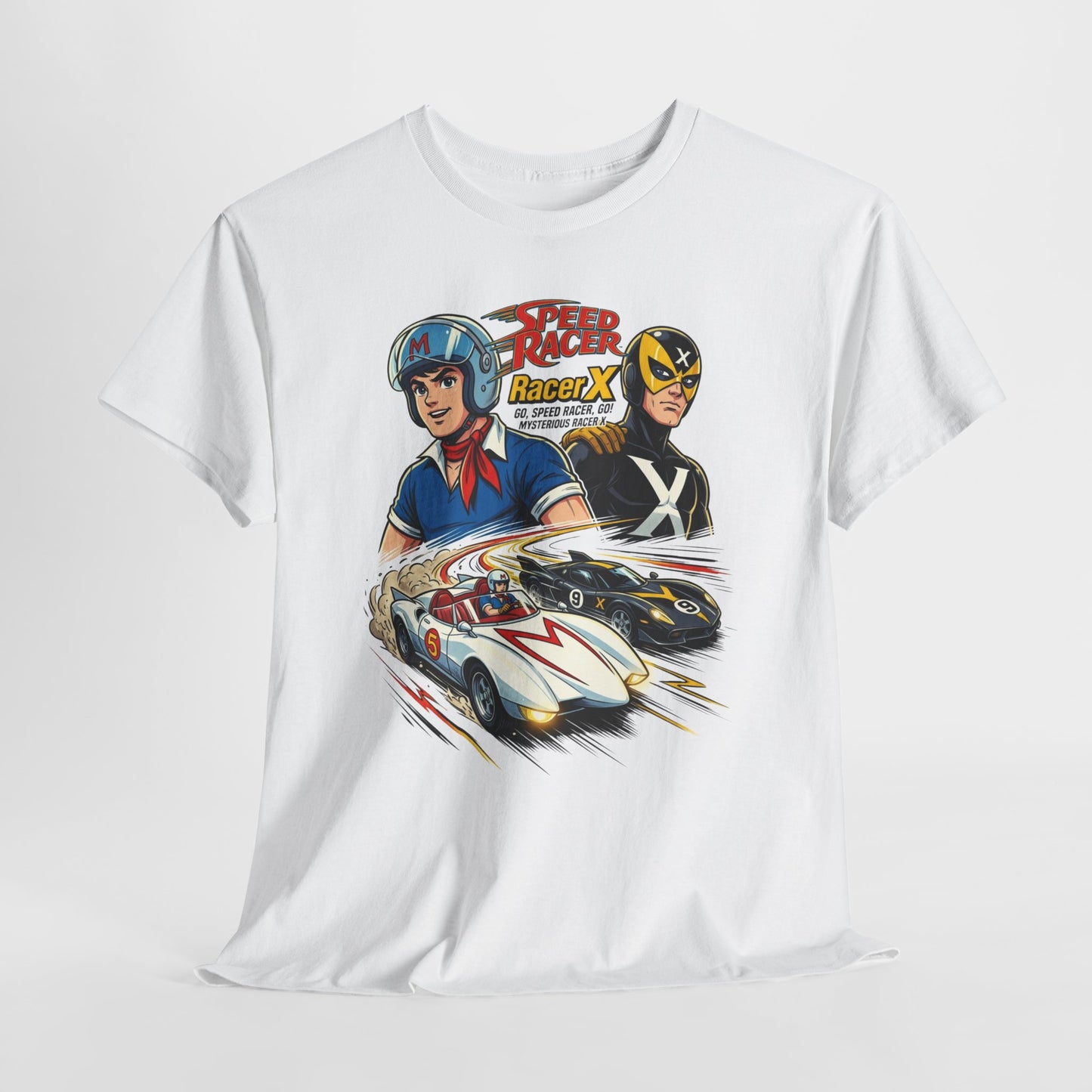 Speed Racer Vintage Racing Tee — "Speed Racer Racer X" Graphic T-Shirt
