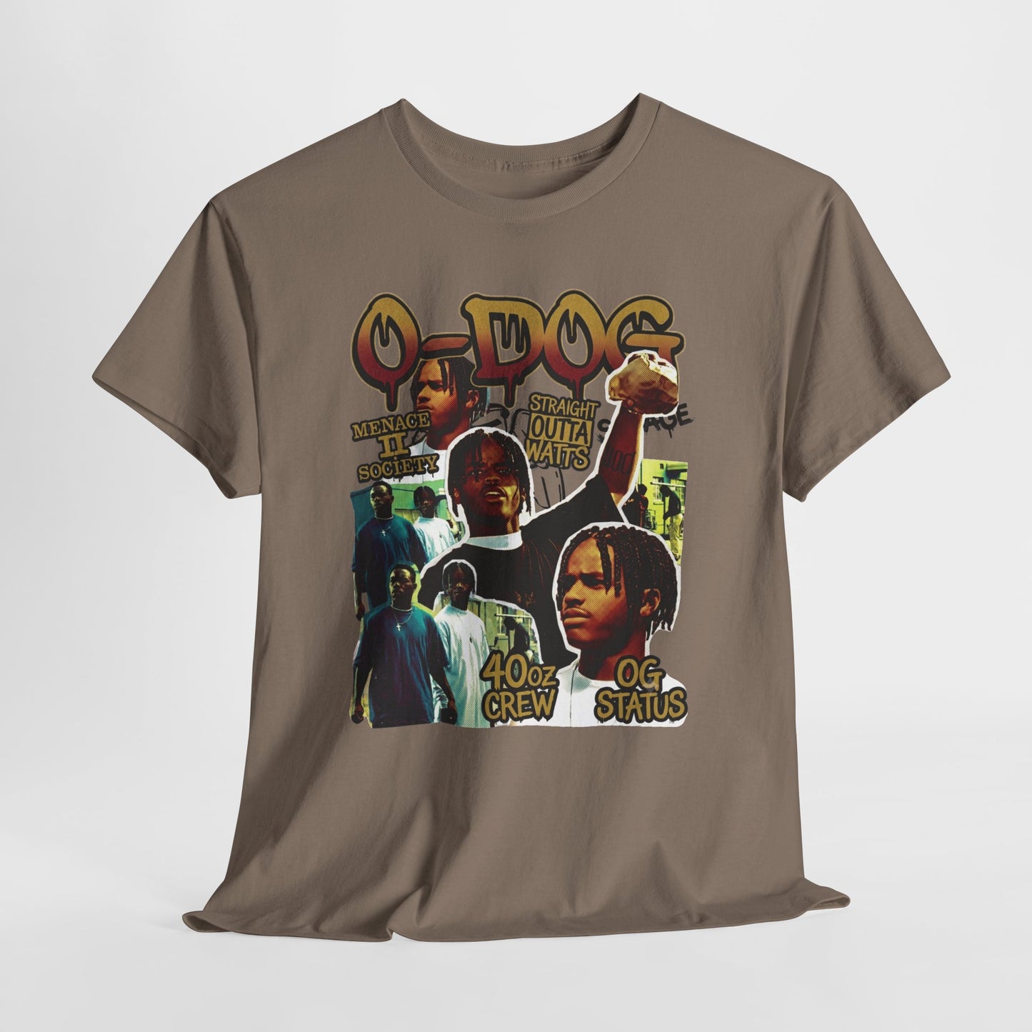 O-Dog 40z Crew OG Stais Vintage Menace II Society Collage T-Shirt