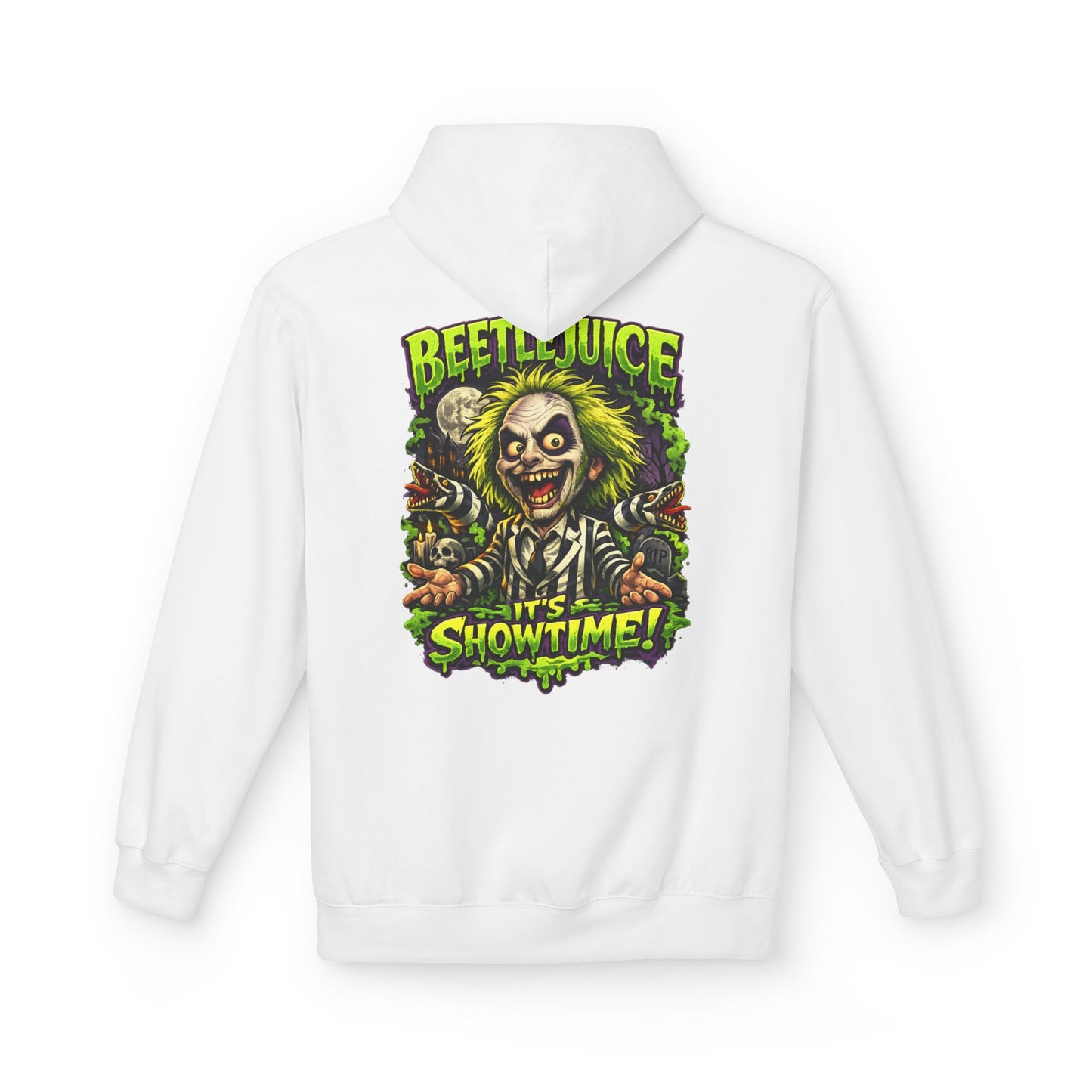 Beetlejuice "It's Showtime" Unisex Midweight Softstyle Fleece Hoodie