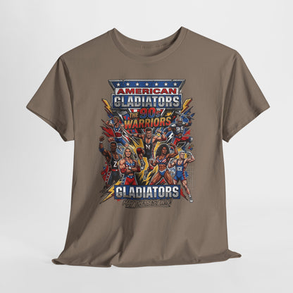 American Gladiators Retro Graphic Tee — Warriors Coliseum Design