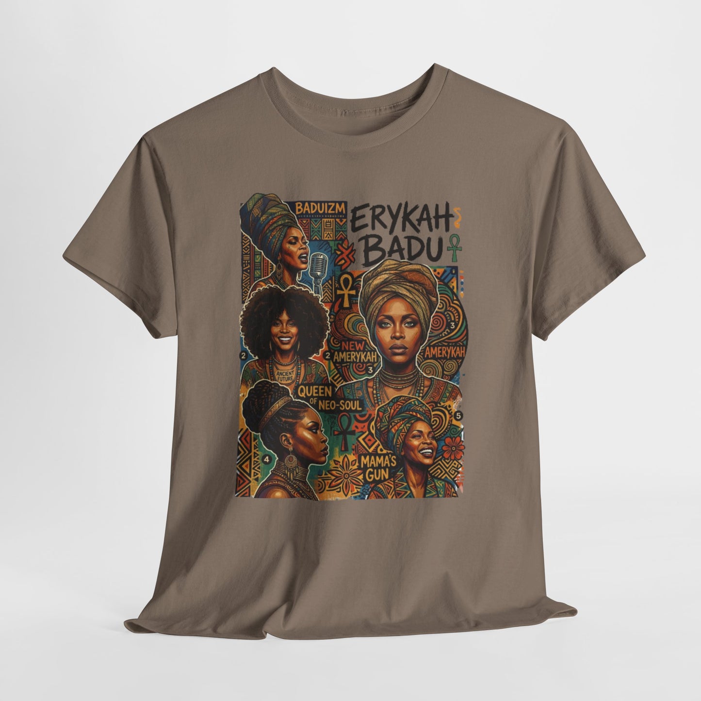 Retro Soul Collage Tee – Erykah Badu Inspired Graphic T-Shirt