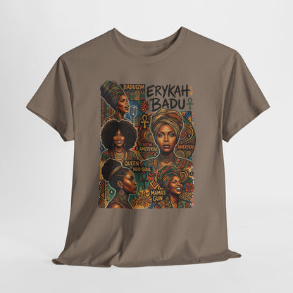 Retro Soul Collage Tee – Erykah Badu Inspired Graphic T-Shirt