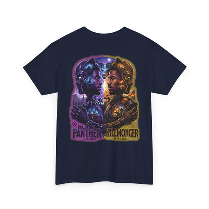 Black Panther vs Killmonger Graphic Tee – Retro Marvel Movie Poster T-Shirt